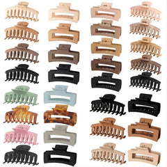 8pcs 16pcs Matte Hair Claw Clips Strong Hold Vintage Jaw Clips