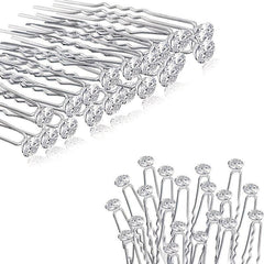 20pcs Rhinestone Bridal Wedding Hair Pins Hair Clips for Women and Girls
