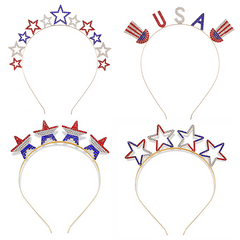 American Element Rhinestone Headband Star Pattern Hair Hoop