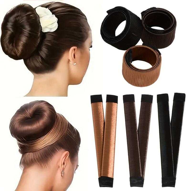 Donut Bun Make Magic Snap Roll Bun Tool DIY Hair Styling