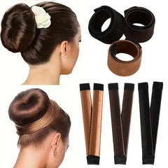 Donut Bun Make Magic Snap Roll Bun Tool DIY Hair Styling
