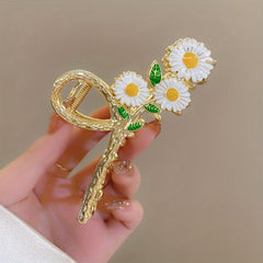 6pcs Flower Hair Claw Ponytail Holder Hair Accessories