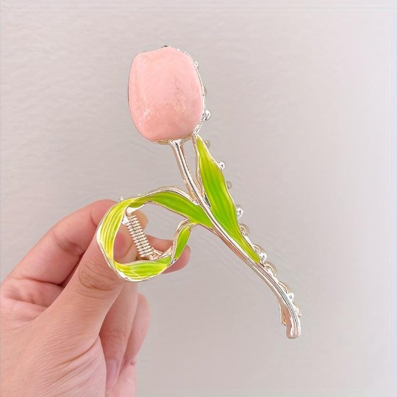 6pcs Flower Hair Claw Ponytail Holder Hair Accessories