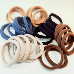 30pcs Seamless Elastic Hair Ties No Crease Ponytail Holder