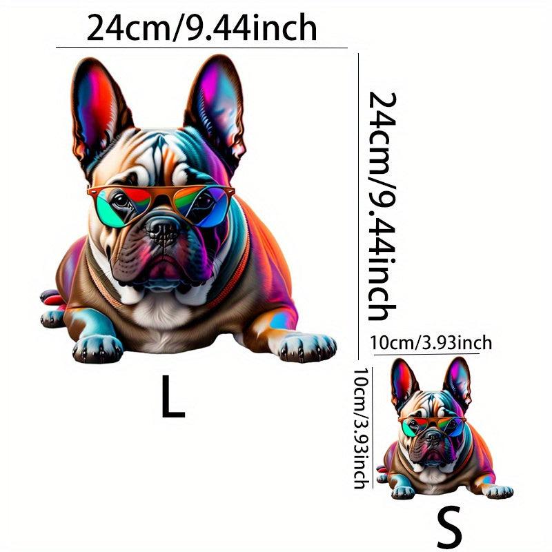2pcs Dog Pattern Holographic Sticker Heat Transfer DIY Clothing Accessories