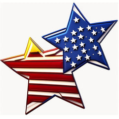 2pcs Dog Pattern Holographic Sticker Heat Transfer DIY Clothing Accessories