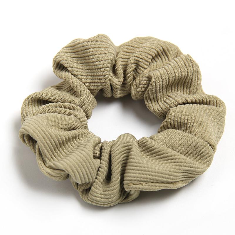 Corduroy Striped Scrunchies For Women Girls - Soft Hair Scrunchie