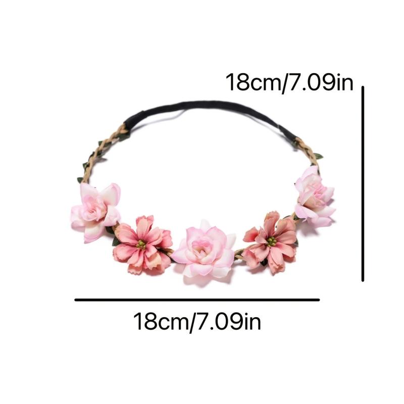 Flower Crown Garland Headpiece Floral Head Beach Flower Wedding Hair