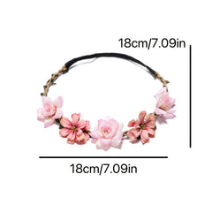 Flower Crown Garland Headpiece Floral Head Beach Flower Wedding Hair