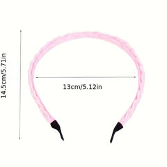 Retro Boho Beaded Hairband Solid Headband Hair Accessories for Women