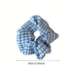 Polka Dots Crackle Hair Tie Large Scrunchie Boho Hair Accessory