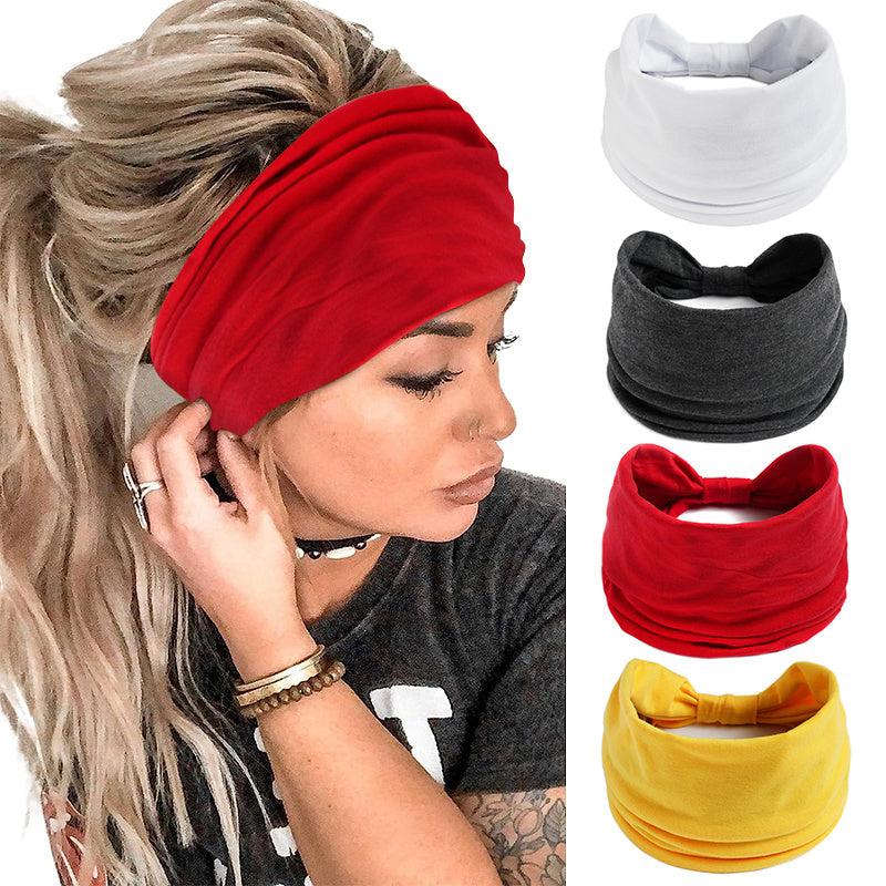Boho Headbands Yoga Top Hair Bands Sweatband Turban Headscarfs