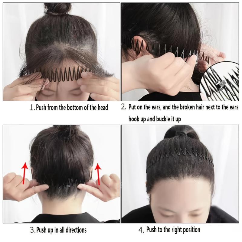 Stretch Hair Comb Claw Clip Circle Spring Headband Hair Accessories