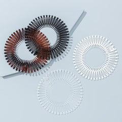 Stretch Hair Comb Claw Clip Circle Spring Headband Hair Accessories