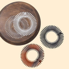 Stretch Hair Comb Claw Clip Circle Spring Headband Hair Accessories