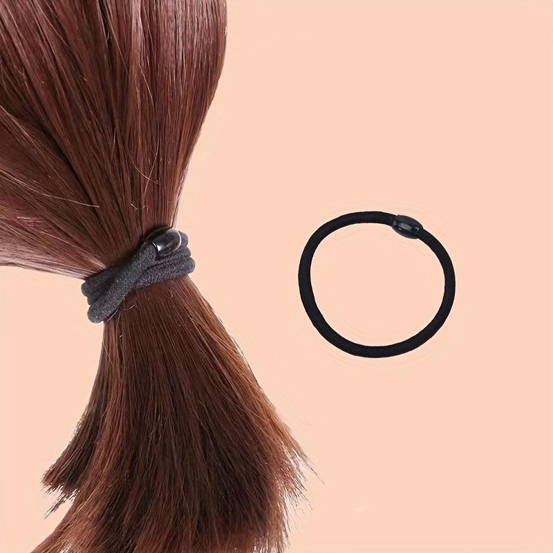 10pcs Beaded Hair Tie Elastic Ponytail Holder Hair Accessories