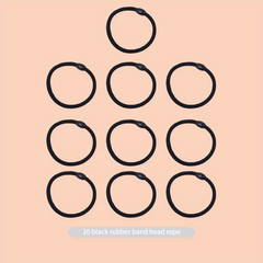 10pcs Beaded Hair Tie Elastic Ponytail Holder Hair Accessories