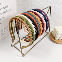 Macaroon Hair Band Braided Tooth Headband Style Headdress for Women Girls