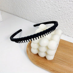 Macaroon Hair Band Braided Tooth Headband Style Headdress for Women Girls