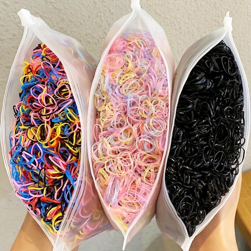 1000 Pcs Kids Hair Ties Elastic Hair Rope Hair Accessories