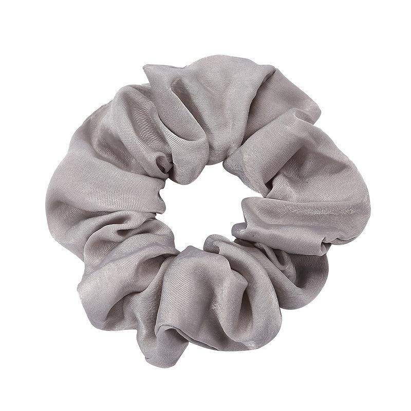 12pcs Solid Silk Hair Tie Scrunchie Ponytail Holder Accessory