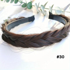 Braid Headband Synthetic Hair Plaited Headband Braid Wig Decor Hair Accessories