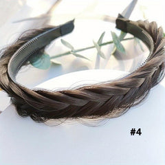 Braid Headband Synthetic Hair Plaited Headband Braid Wig Decor Hair Accessories