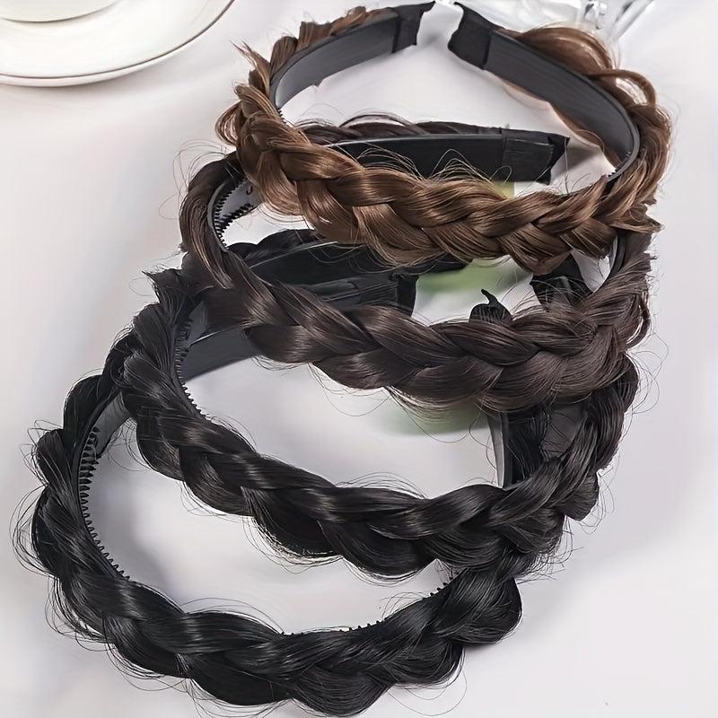 Braid Headband Synthetic Hair Plaited Headband Braid Wig Decor Hair Accessories