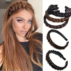 Braid Headband Synthetic Hair Plaited Headband Braid Wig Decor Hair Accessories