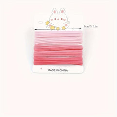 5pcs Thick Wide Hair Tie Seamless Hair Rope Elastic Ponytail Holder