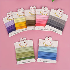 5pcs Thick Wide Hair Tie Seamless Hair Rope Elastic Ponytail Holder