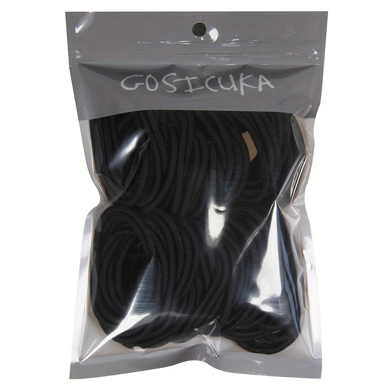 50 Pcs Hair Ties for Thick & Curly Hair Ponytail Holders Elastic Bands Women Men