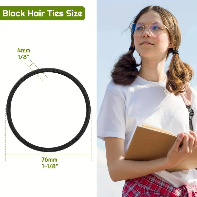 50 Pcs Hair Ties for Thick & Curly Hair Ponytail Holders Elastic Bands Women Men