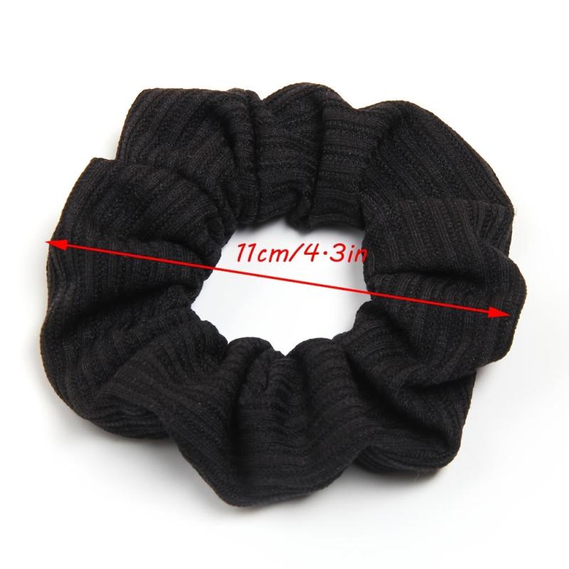 Solid Elastic Scrunchie For Women Girls Sleep Soft Scrunchies