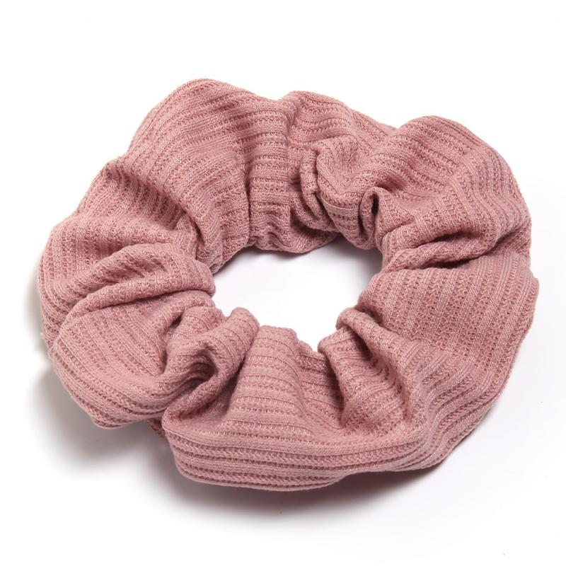 Solid Elastic Scrunchie For Women Girls Sleep Soft Scrunchies