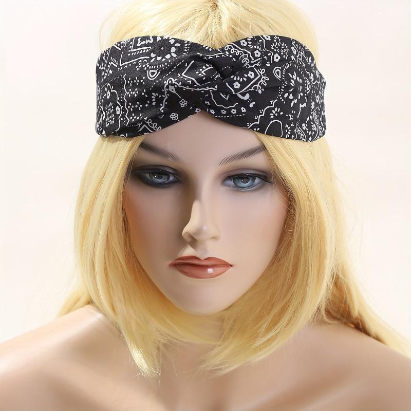6PCS Boho Style Head Band Cross Knotted Hair Tie Headband Hair Accessories