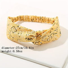 6PCS Boho Style Head Band Cross Knotted Hair Tie Headband Hair Accessories