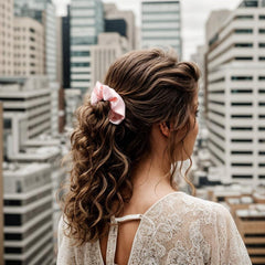6pcs Women Scrunchies Hair Tie Style Solid Hair Ring For Ponytail Holder