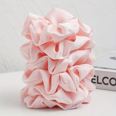 6pcs Women Scrunchies Hair Tie Style Solid Hair Ring For Ponytail Holder