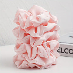 6pcs Women Scrunchies Hair Tie Style Solid Hair Ring For Ponytail Holder