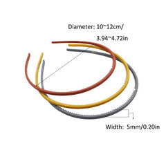 Frosted Candy Thin Hairband Headband Daily Sports Wash Face Hair Accessories