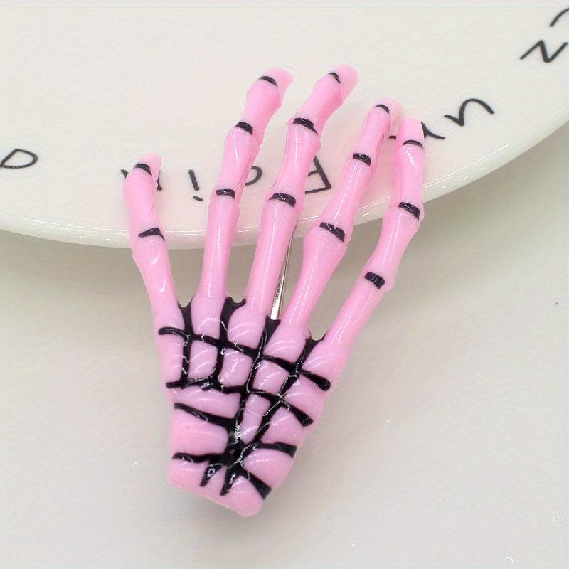 Skeleton Claws Hair Clip Skull Hand Hair Clip Punk Style Duck Billed Clip