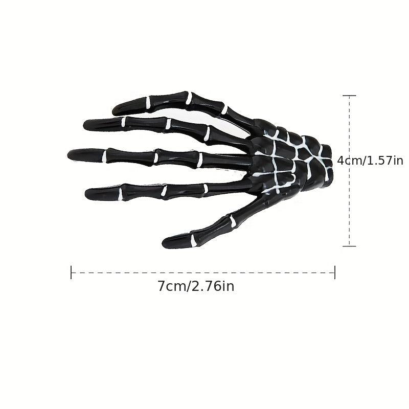 Skeleton Claws Hair Clip Skull Hand Hair Clip Punk Style Duck Billed Clip