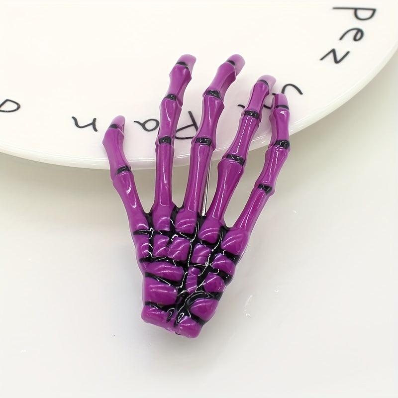 Skeleton Claws Hair Clip Skull Hand Hair Clip Punk Style Duck Billed Clip