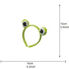 Funny Frog Makeup Headband Wide Elastic Hairband