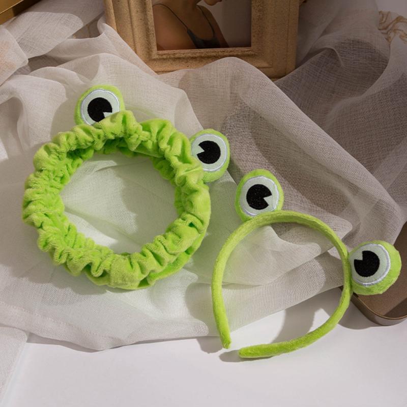 Funny Frog Makeup Headband Wide Elastic Hairband