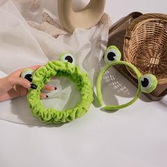 Funny Frog Makeup Headband Wide Elastic Hairband