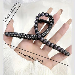 3pcs Rhinestone Pearl Hair Claw Shark Claw Tassel Head Jewelry Hair Accessories