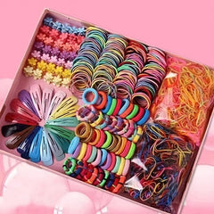 780pcs Hair Accessories Set Hair Tie Hair Clip Rubber Band Barrette Colorful