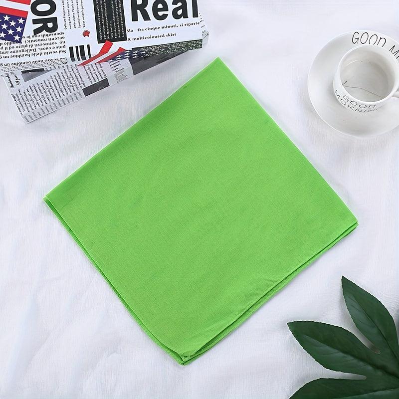 12pcs 42 Solid Bandana for Tie Dying Plain Square Scarf Handkerchiefs